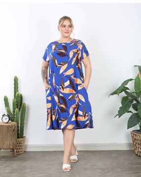 Picture of CURVY GIRL SUMMER DRESS IN VISCOSE